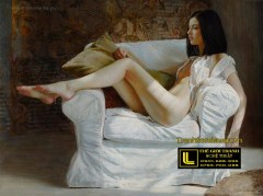 Tranh Sơn Dầu Thiếu Nữ Khỏa Thân Nghệ Thuật  (9)
